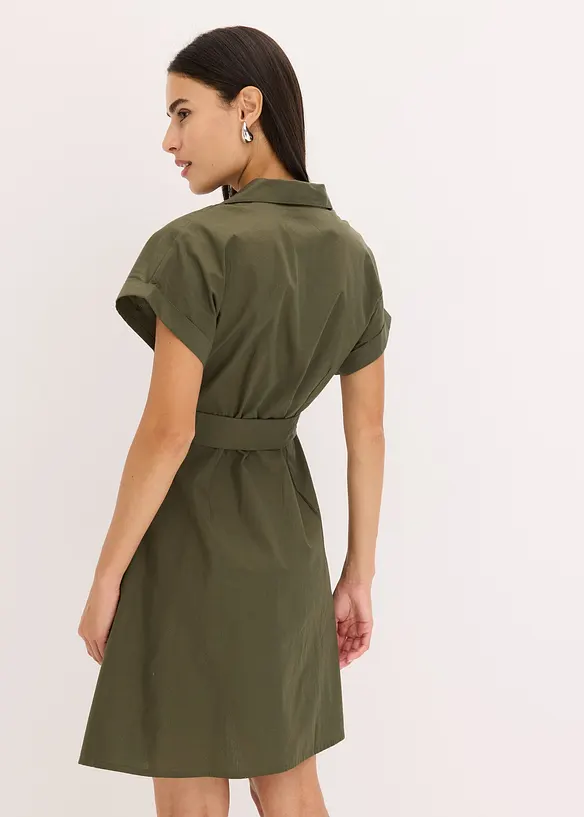 Robe-chemise avec ceinture, bonprix