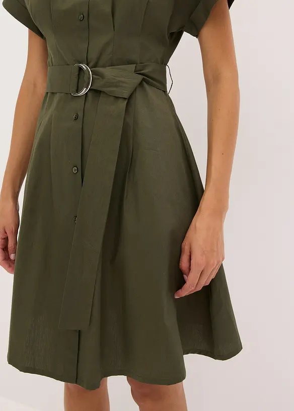 Robe-chemise avec ceinture, bonprix