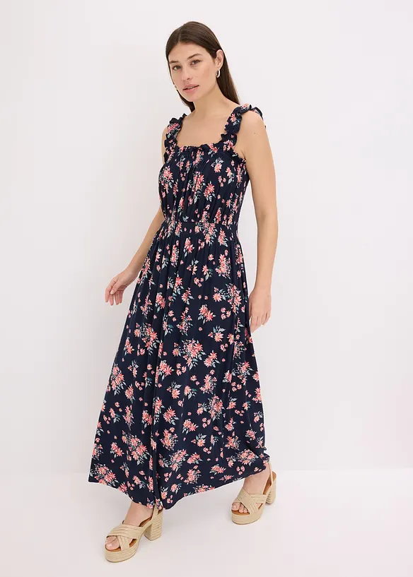 Robe longue en viscose fluide et extensible, bonprix