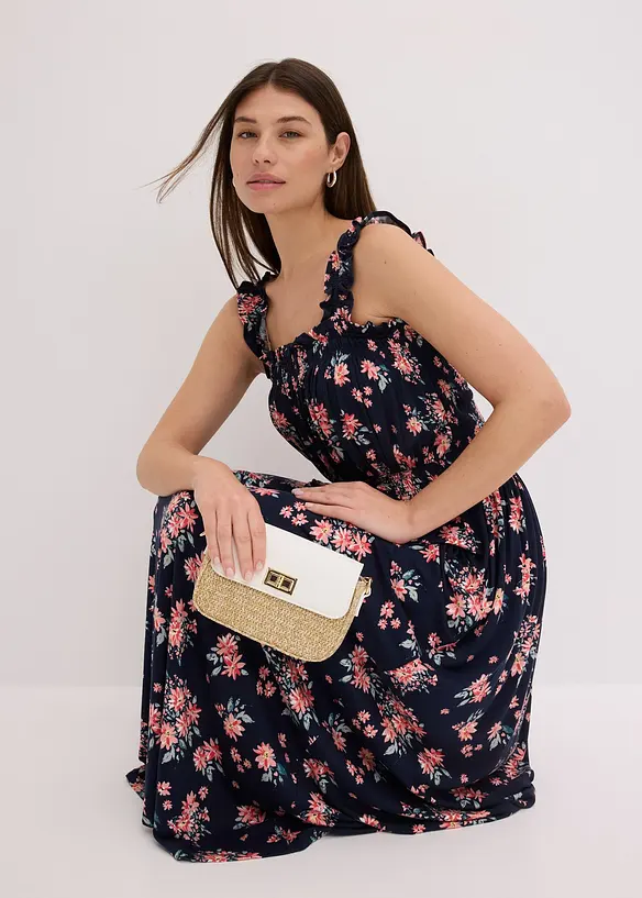 Robe longue en viscose fluide et extensible, bonprix