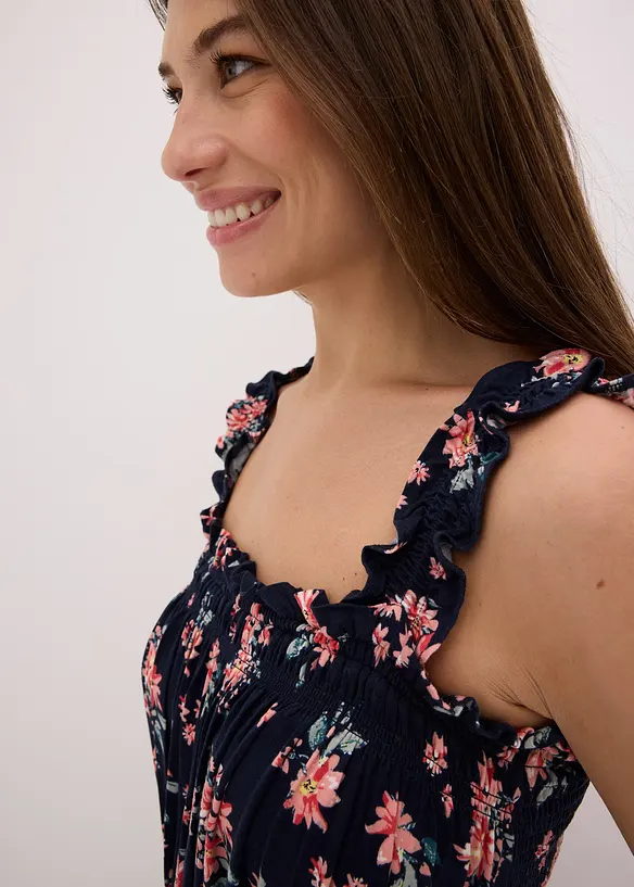 Robe longue en viscose fluide et extensible, bonprix