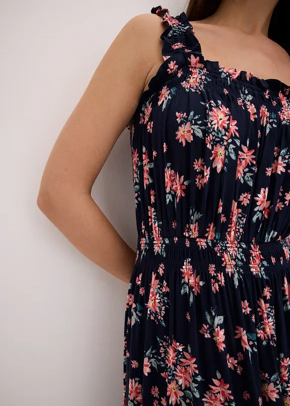 Robe longue en viscose fluide et extensible, bonprix