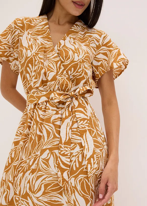 Robe longue imprimée en viscose mélangée, bonprix