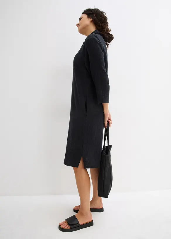 Robe-chemise en gaze de coton, bonprix