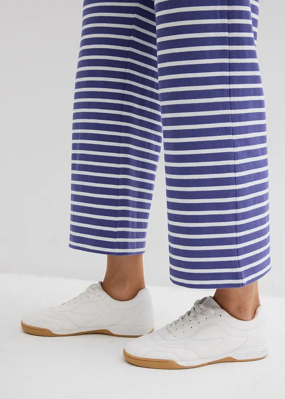 Pantalon en jersey coton texturé, bonprix