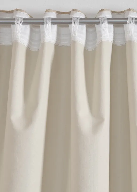 Rideau panneau occultant texturé (1 pce), bonprix