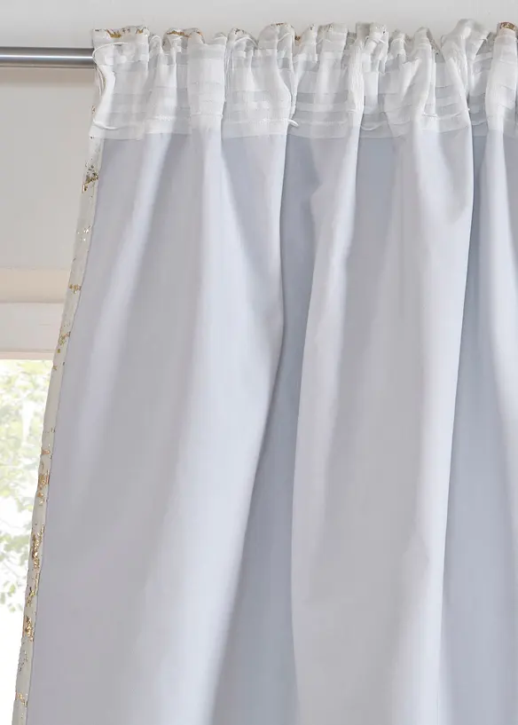 Rideau occultant toucher velours à imprimé brillant (1 pce), bonprix