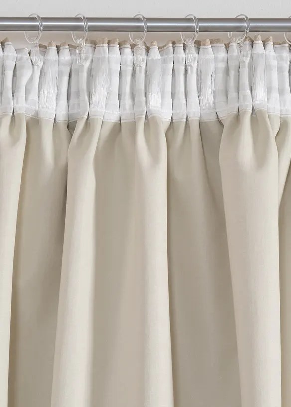 Rideau panneau occultant texturé (1 pce), bonprix