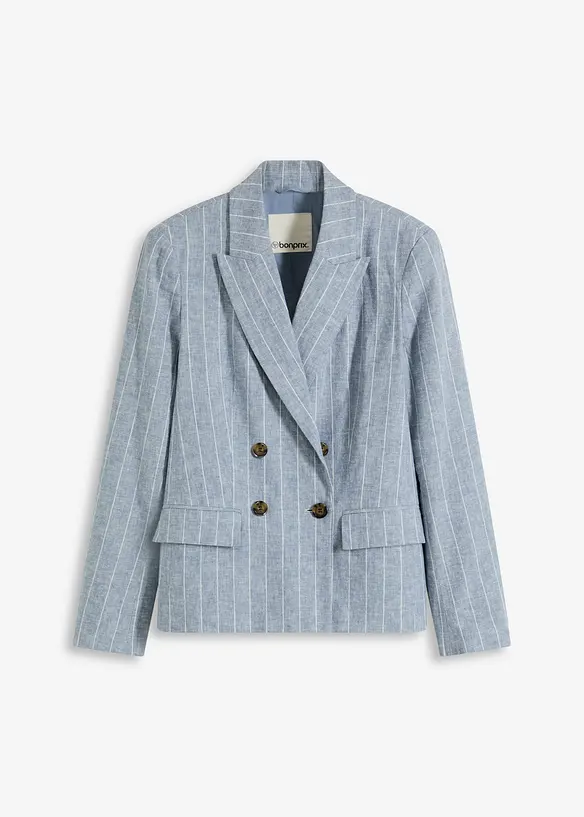 Blazer en lin majoritaire, bonprix