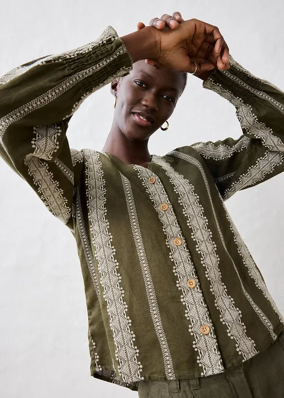 Chemisier 100 % lin, bonprix