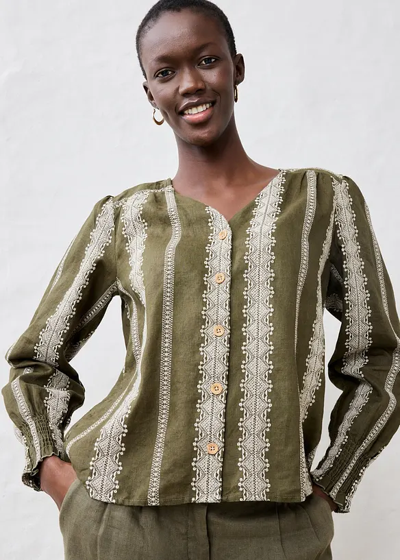 Chemisier 100 % lin, bonprix