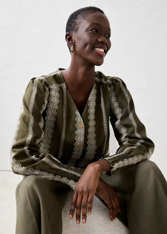 Chemisier 100 % lin, bonprix