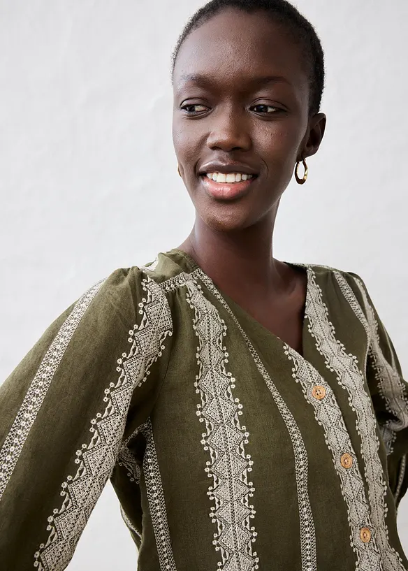 Chemisier 100 % lin, bonprix