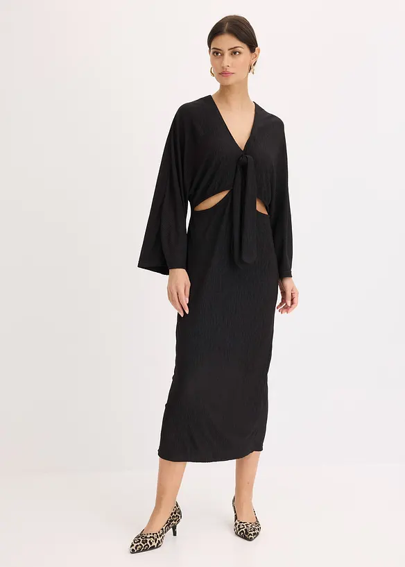 Robe midi avec découpes, bonprix