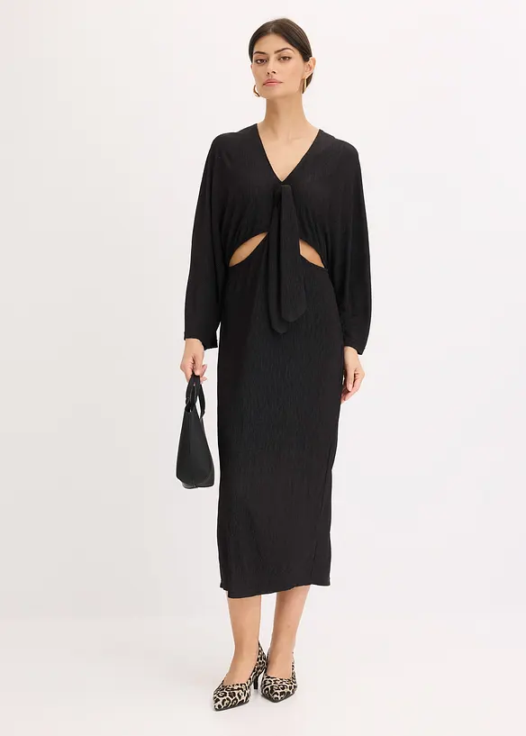 Robe midi avec découpes, bonprix