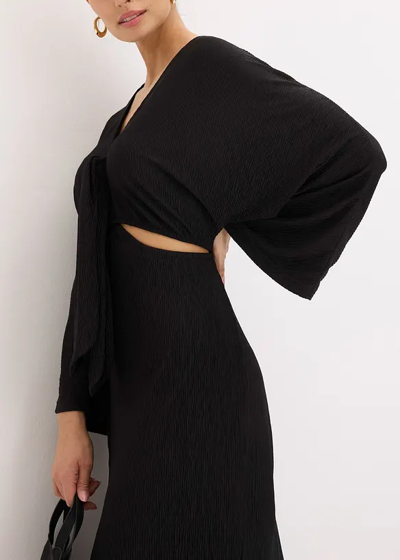 Robe midi avec découpes, bonprix