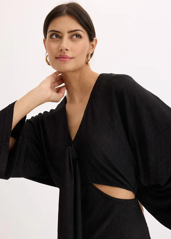 Robe midi avec découpes, bonprix