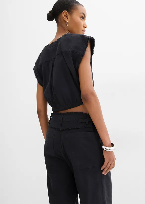 Top blouse raccourci, bonprix