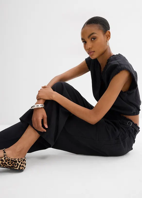 Top blouse raccourci, bonprix