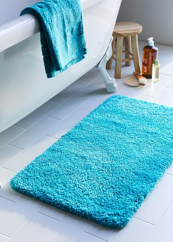 Tapis de bain tufté uni et haut, bonprix