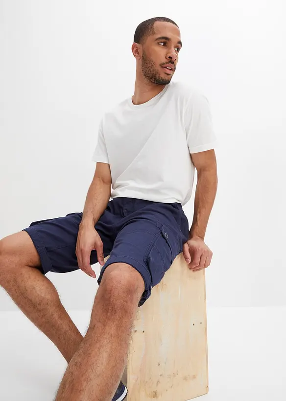 Bermuda cargo 100% coton, Regular, bonprix