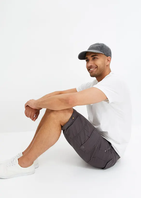 Bermuda cargo 100% coton, Regular, bonprix