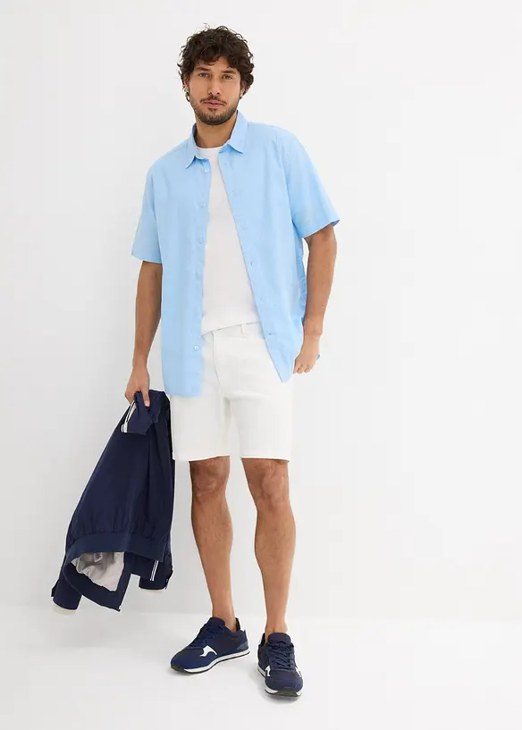 Short en jean extensible, loose, bonprix