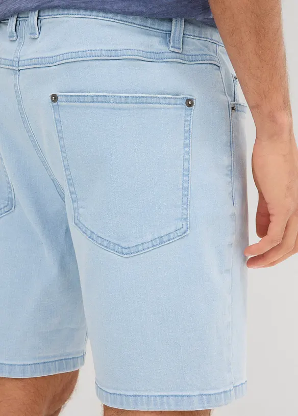 Short en jean extensible, loose, bonprix