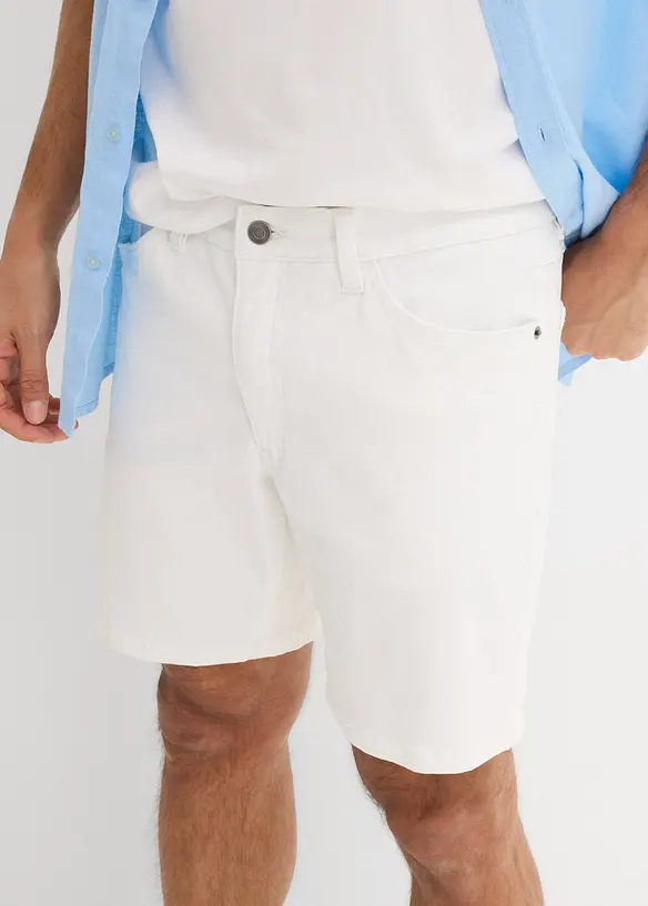 Short en jean extensible, loose, bonprix