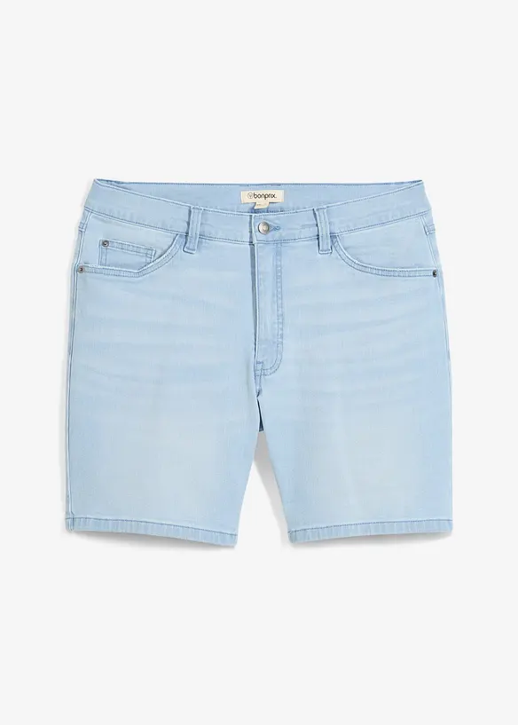 Short en jean extensible, loose, bonprix