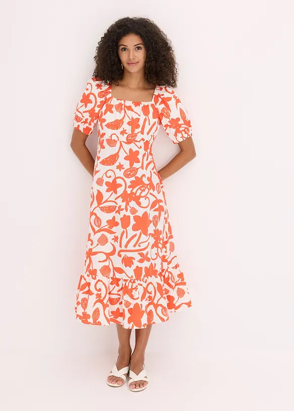 Robe midi 100% coton, bonprix