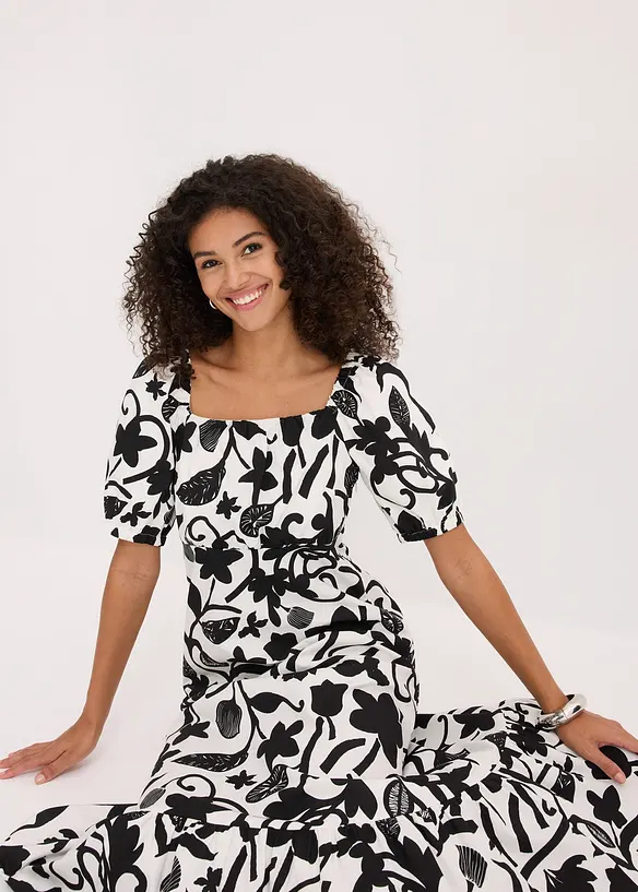 Robe midi 100% coton, bonprix