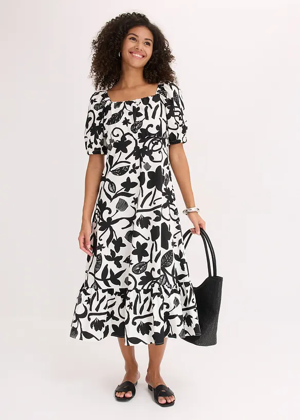 Robe midi 100% coton, bonprix