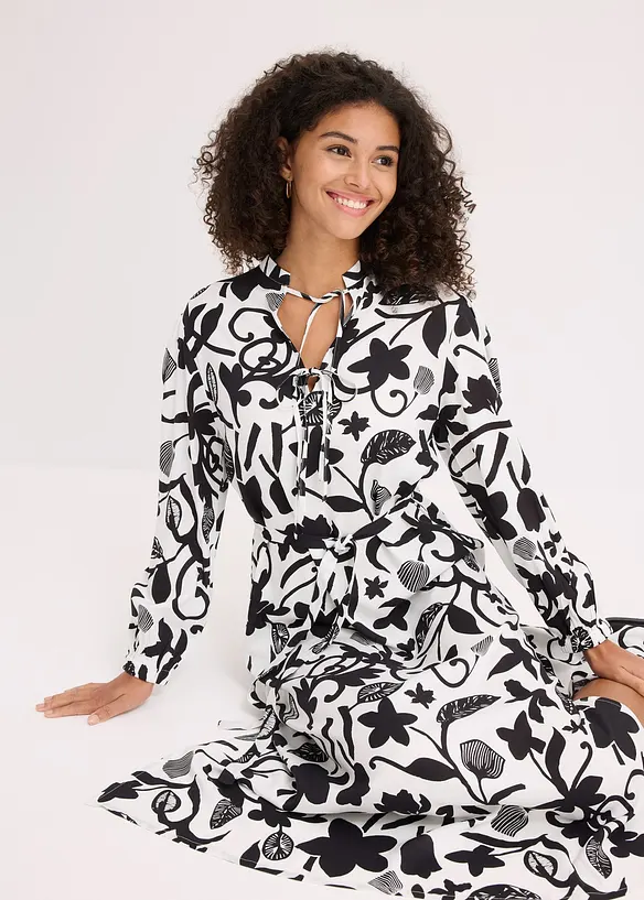 Robe caftan en viscose fluide, bonprix