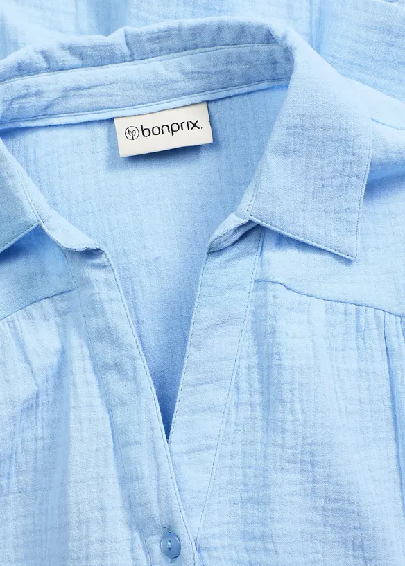 Robe courte étagée en gaze de coton, bonprix