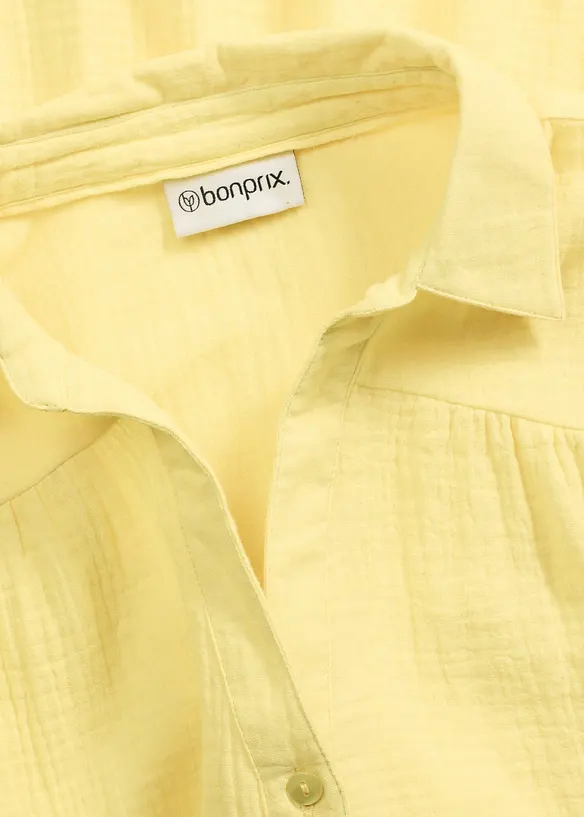 Robe courte étagée en gaze de coton, bonprix