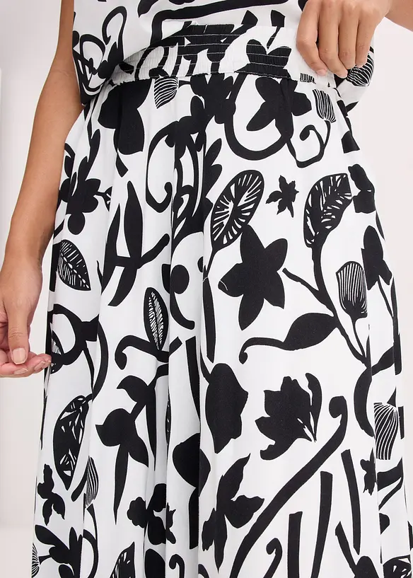 Jupe longue et fluide en viscose, bonprix