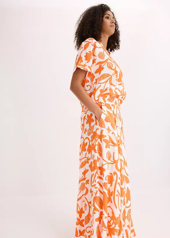 Jupe longue et fluide en viscose, bonprix