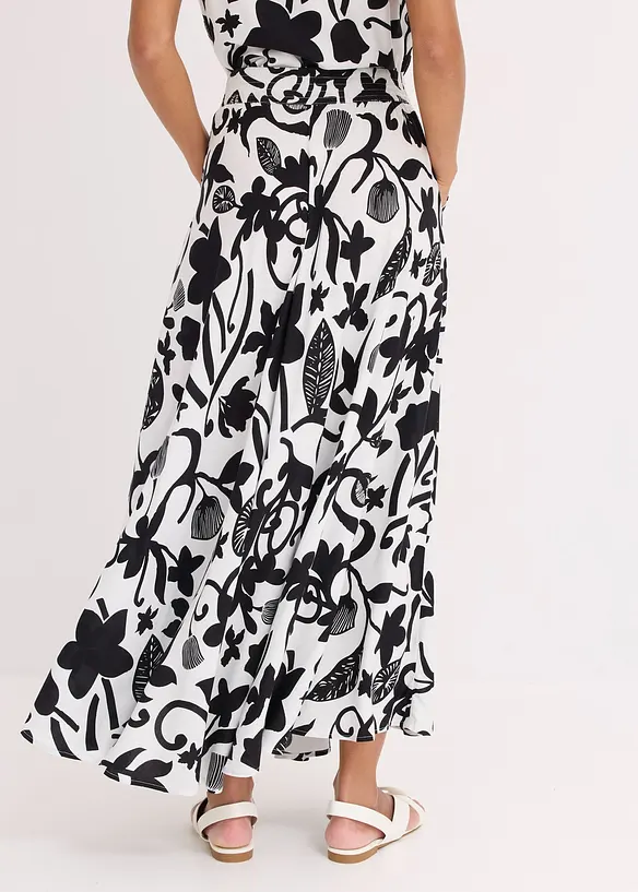 Jupe longue et fluide en viscose, bonprix