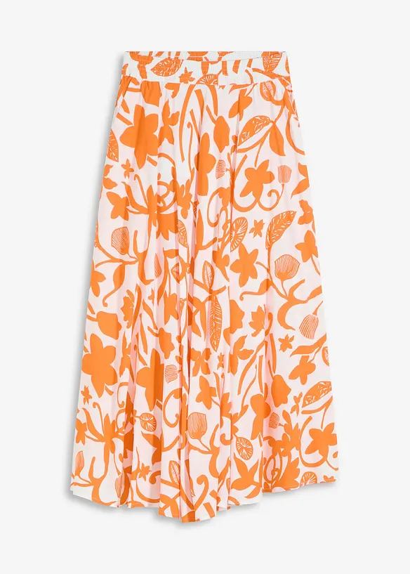 Jupe longue et fluide en viscose, bonprix