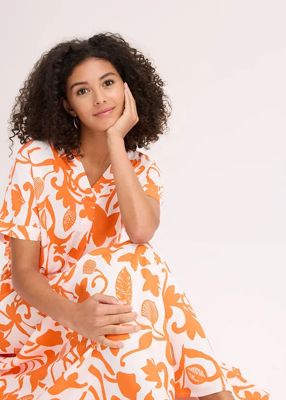 Jupe longue et fluide en viscose, bonprix