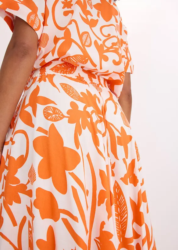 Jupe longue et fluide en viscose, bonprix