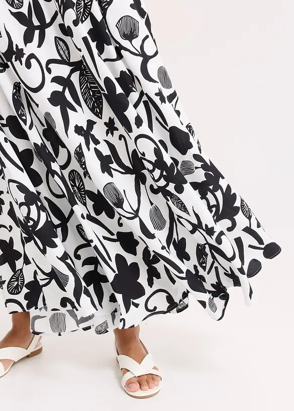 Jupe longue et fluide en viscose, bonprix