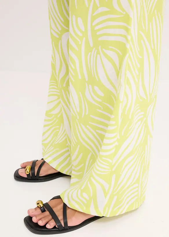 Pantalon palazzo à taille élastiquée, bonprix