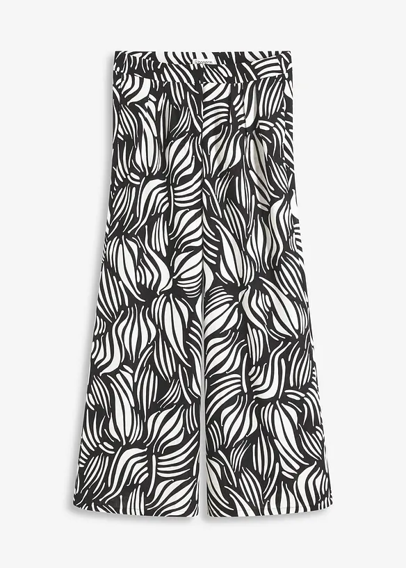 Pantalon palazzo à taille élastiquée, bonprix