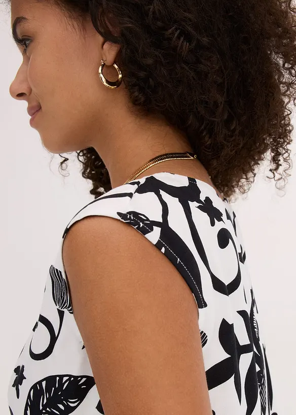 Top court sans manches en viscose fluide, bonprix