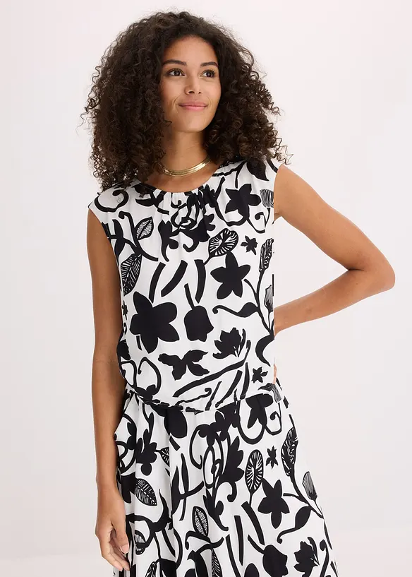 Top court sans manches en viscose fluide, bonprix