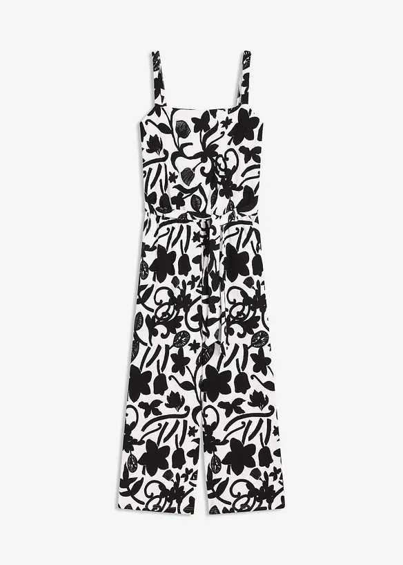 Combinaison imprimée en jersey texturé, bonprix