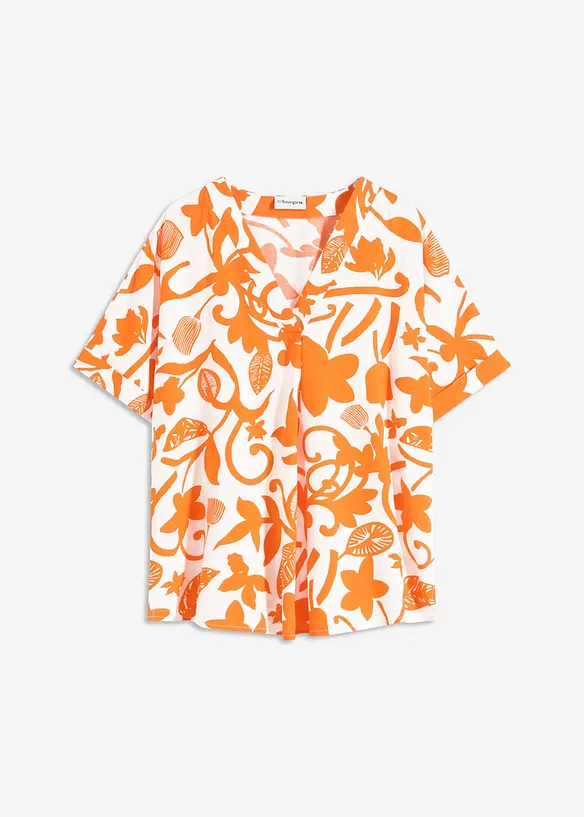 Tunique-blouse imprimée en viscose fluide, bonprix