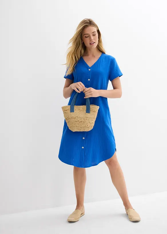 Robe chemise en gaze de coton douce, bonprix